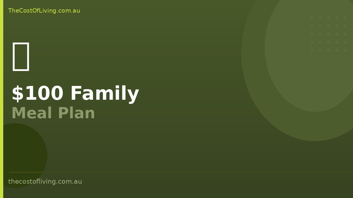 How to Feed a Family of Four on $100 a Week in Australia